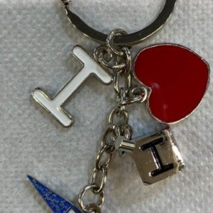 Llavero I love con piragua