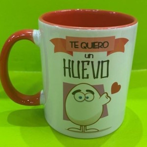 Taza te quiero un huevo