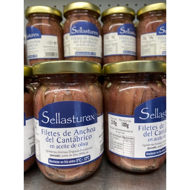 Filetes de anchoa del cantábrico - 2 tarros (100g)