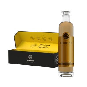 Crema de ginebra y turron